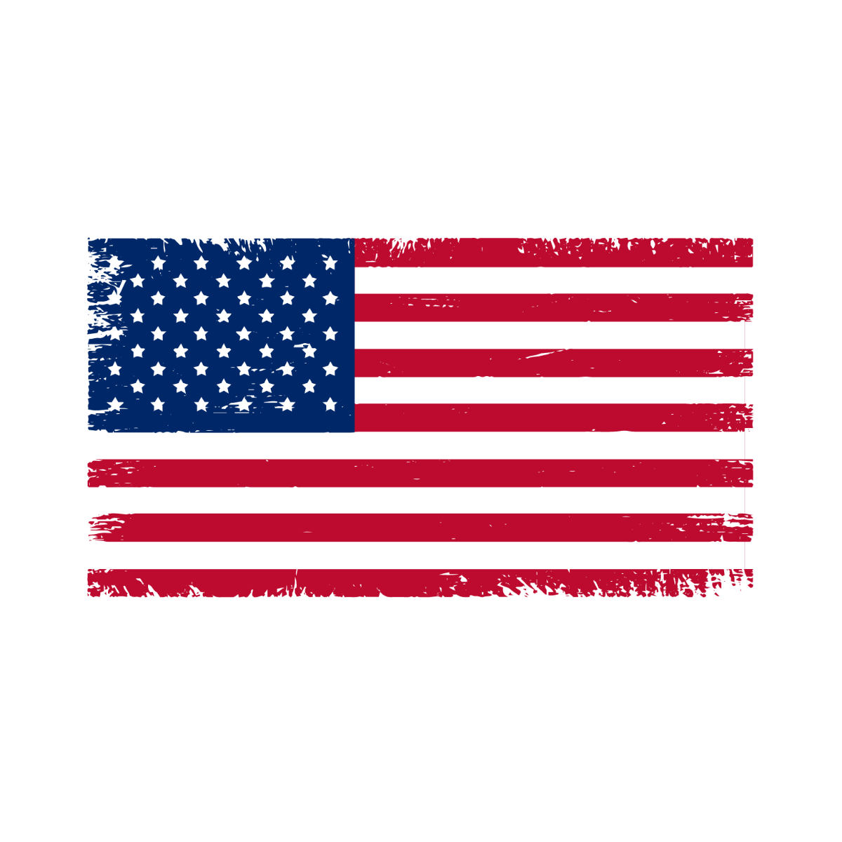 American Flag Worn Vector Template