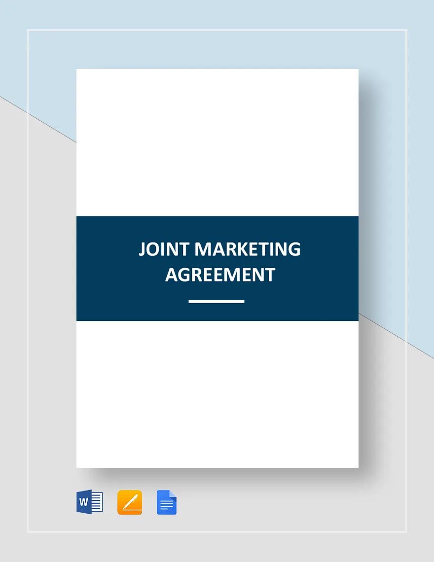 Joint Marketing Agreement Template