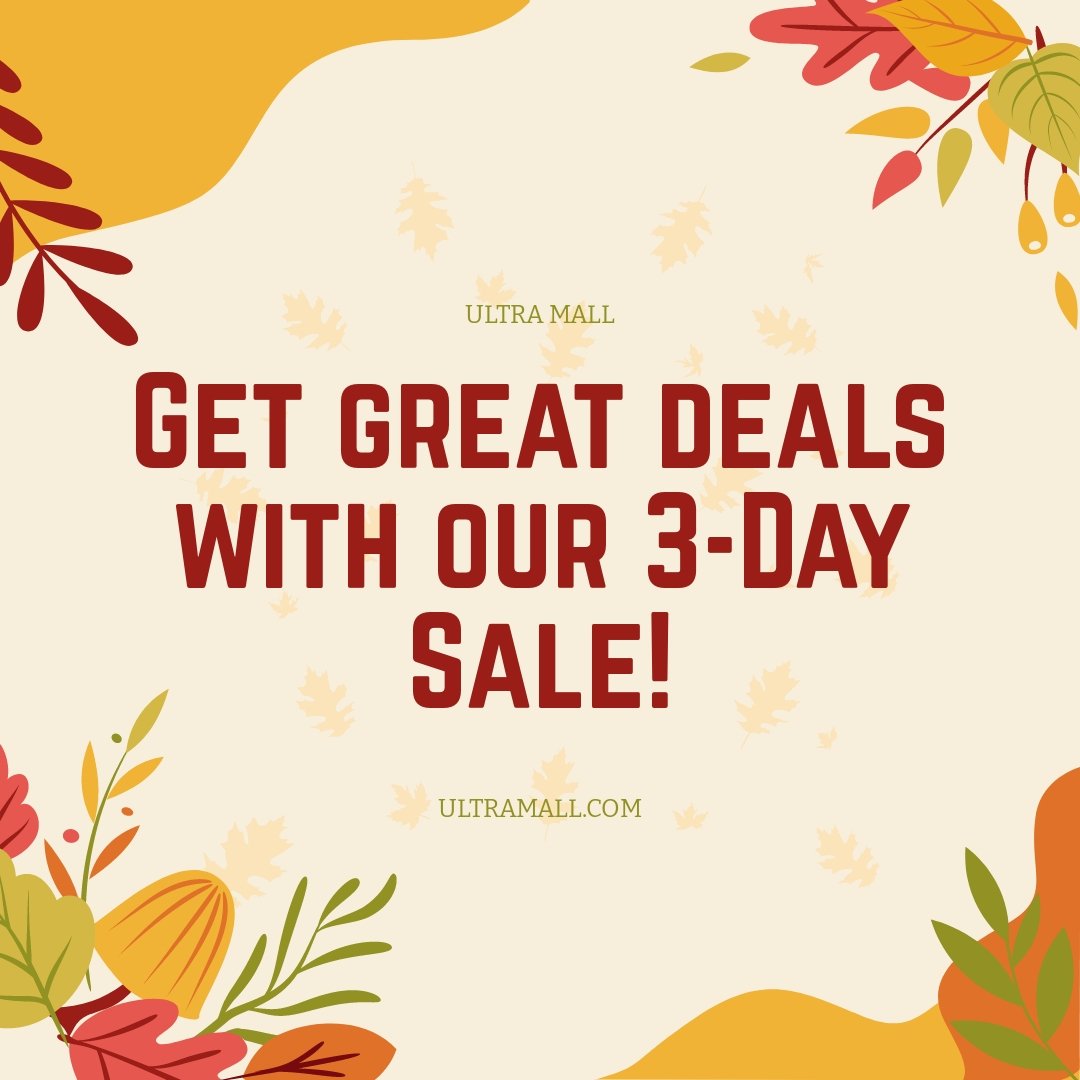 Fall/Autumn Sale Promotion Instagram Post Template