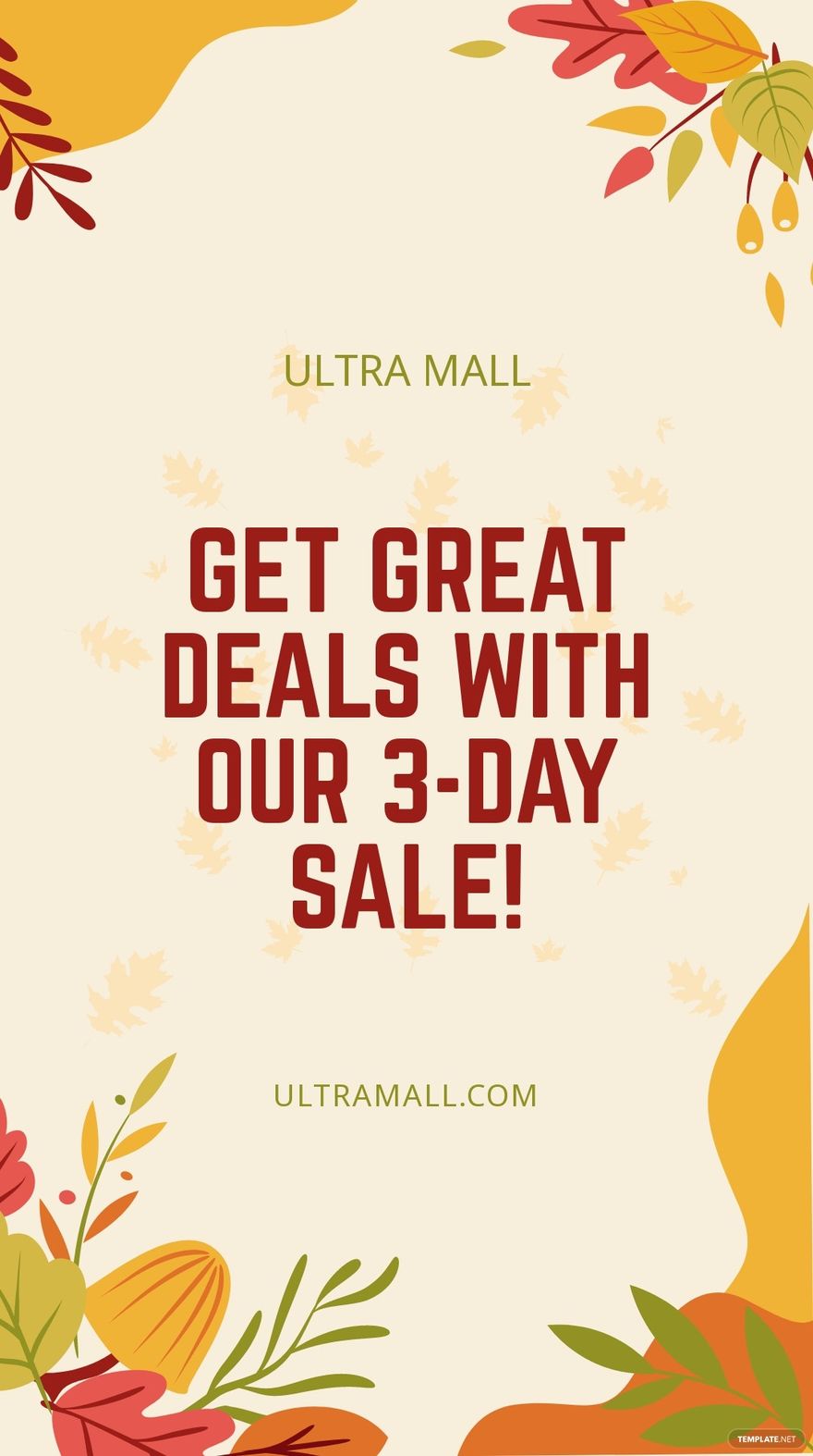 Fall/Autumn Sale Promotion Instagram Story Template