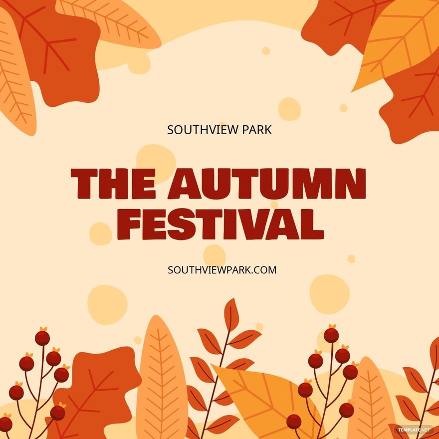 Fall/Autumn Festival Instagram Post Template
