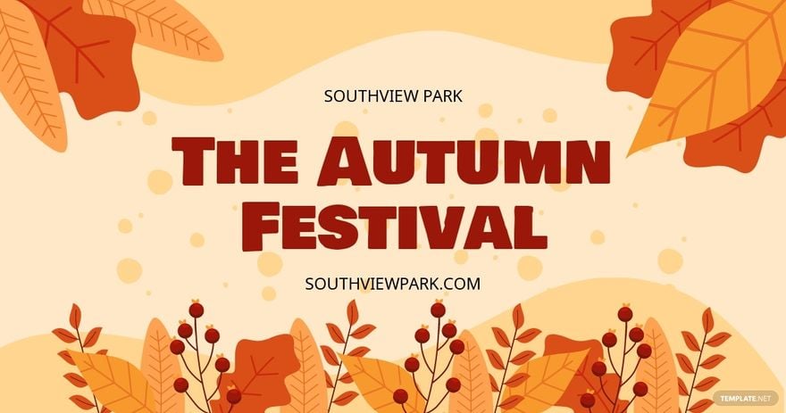 Fall/Autumn Festival Facebook Post Template