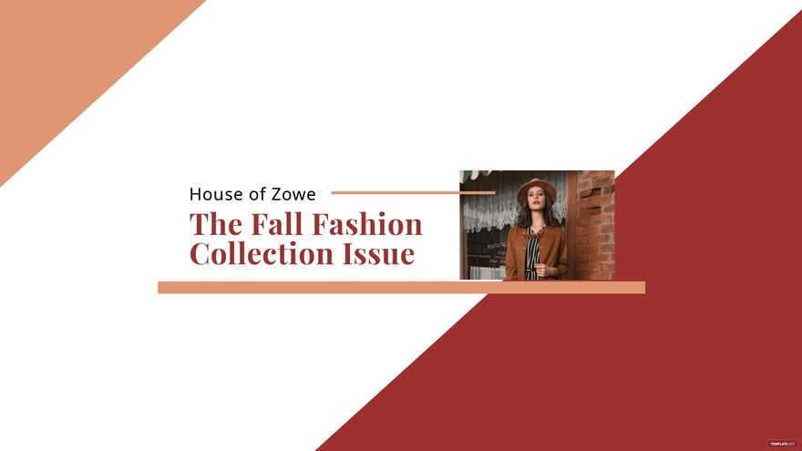 New Autumn/Fall Collection Youtube Banner Template