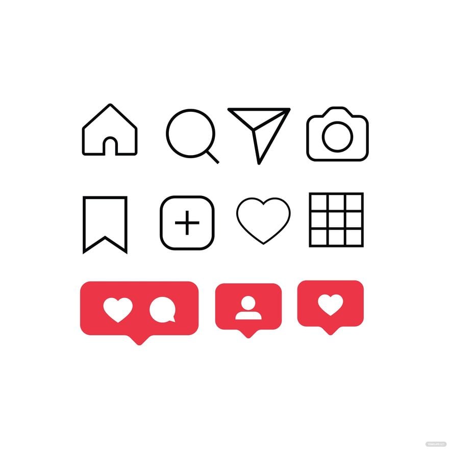 Free Instagram Buttons Vector