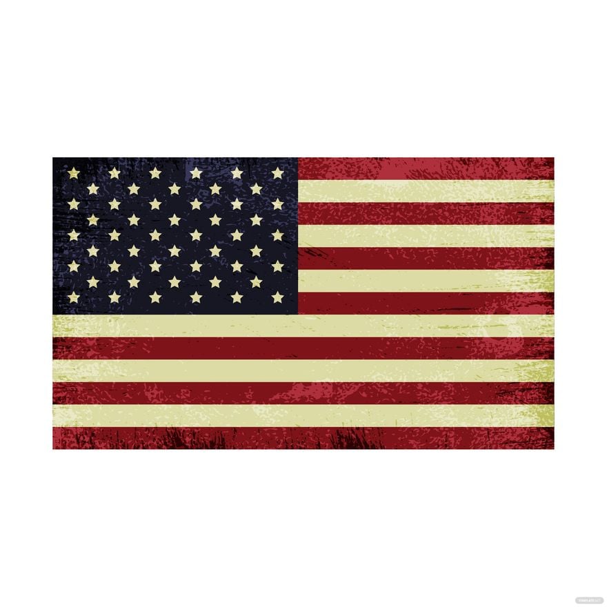 Free Vintage American Flag Vector