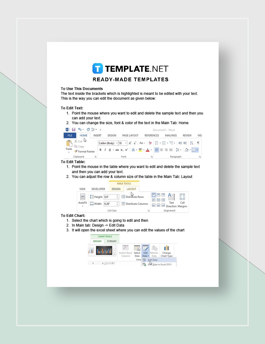 Auto Expense Travel Report Template