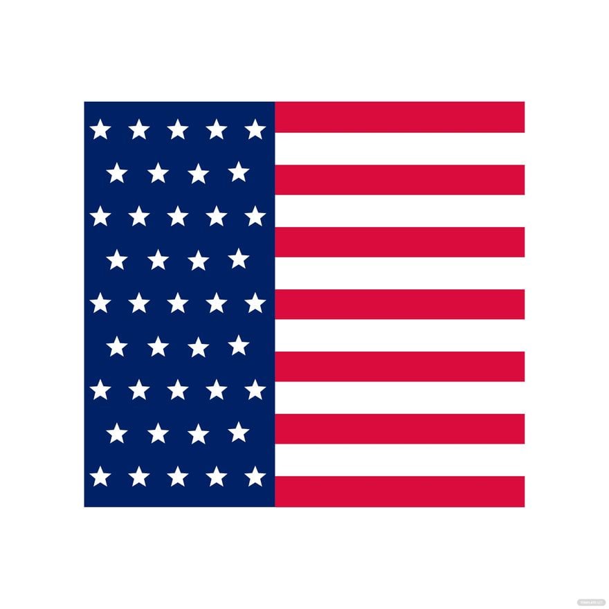 American Flag Stripe Vector in Illustrator, EPS, SVG, JPG, PNG