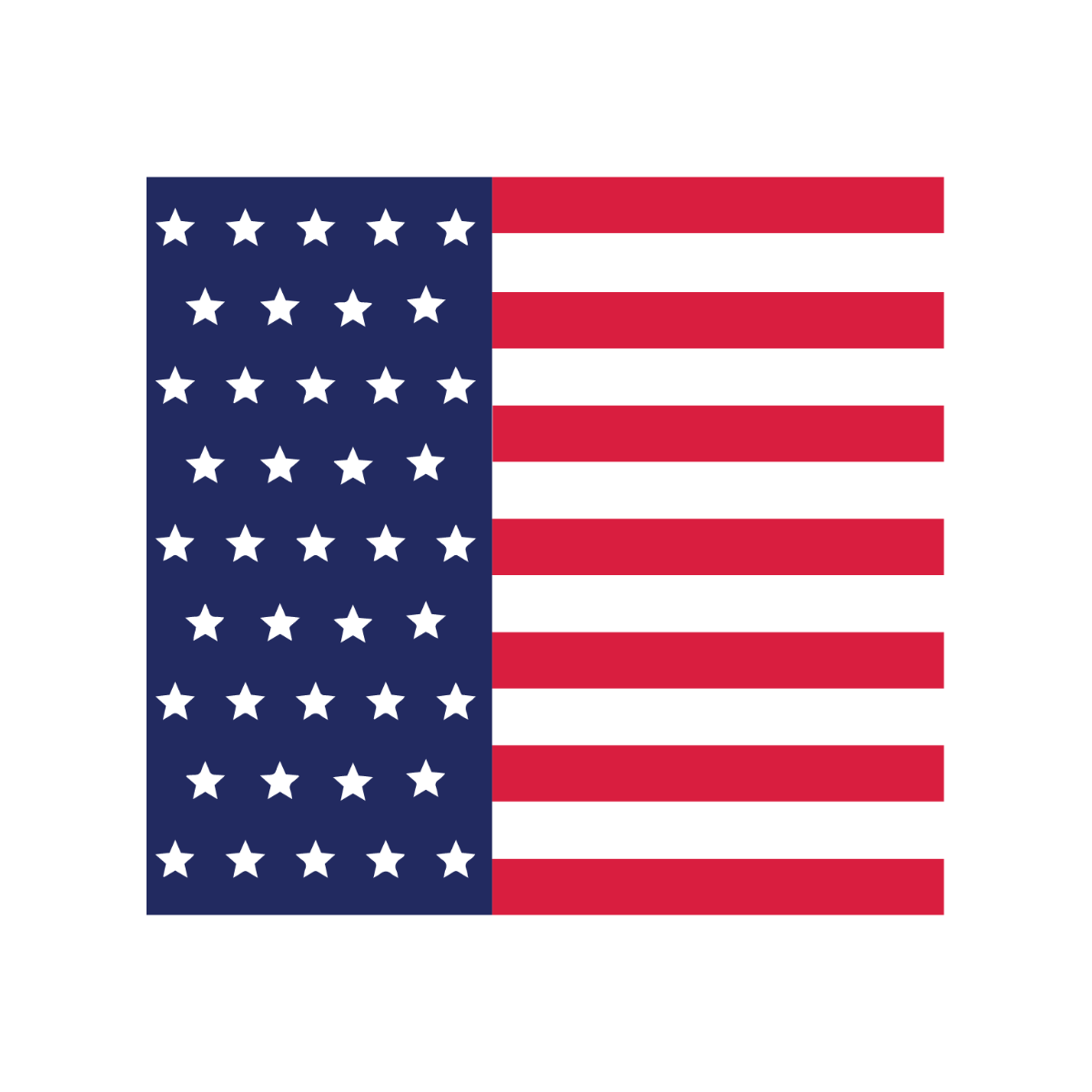 American Flag Stripe Vector Template