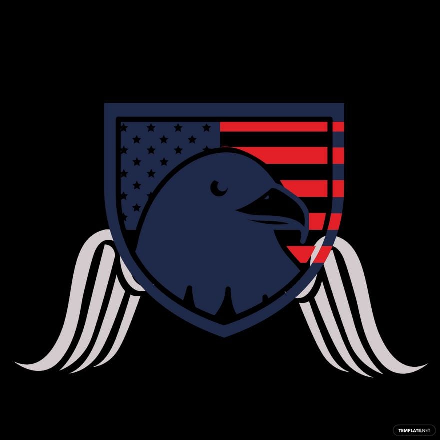 Free Eagle American Flag Vector in Illustrator, EPS, SVG, JPG, PNG