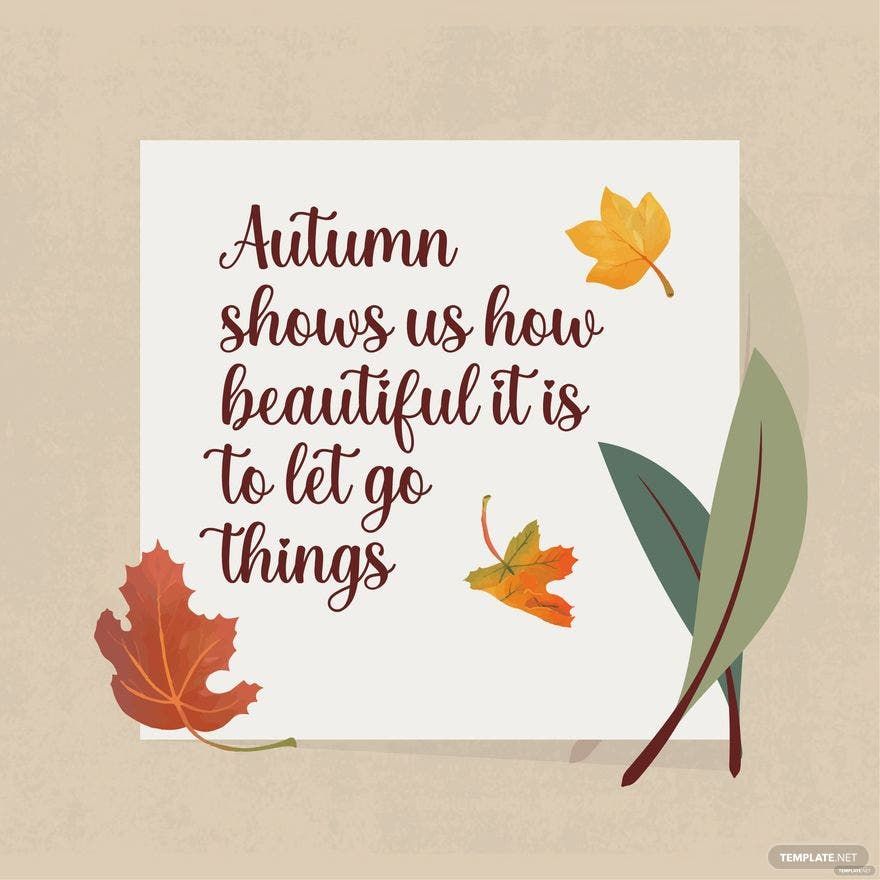 Free Fall/Autumn Quote Vector