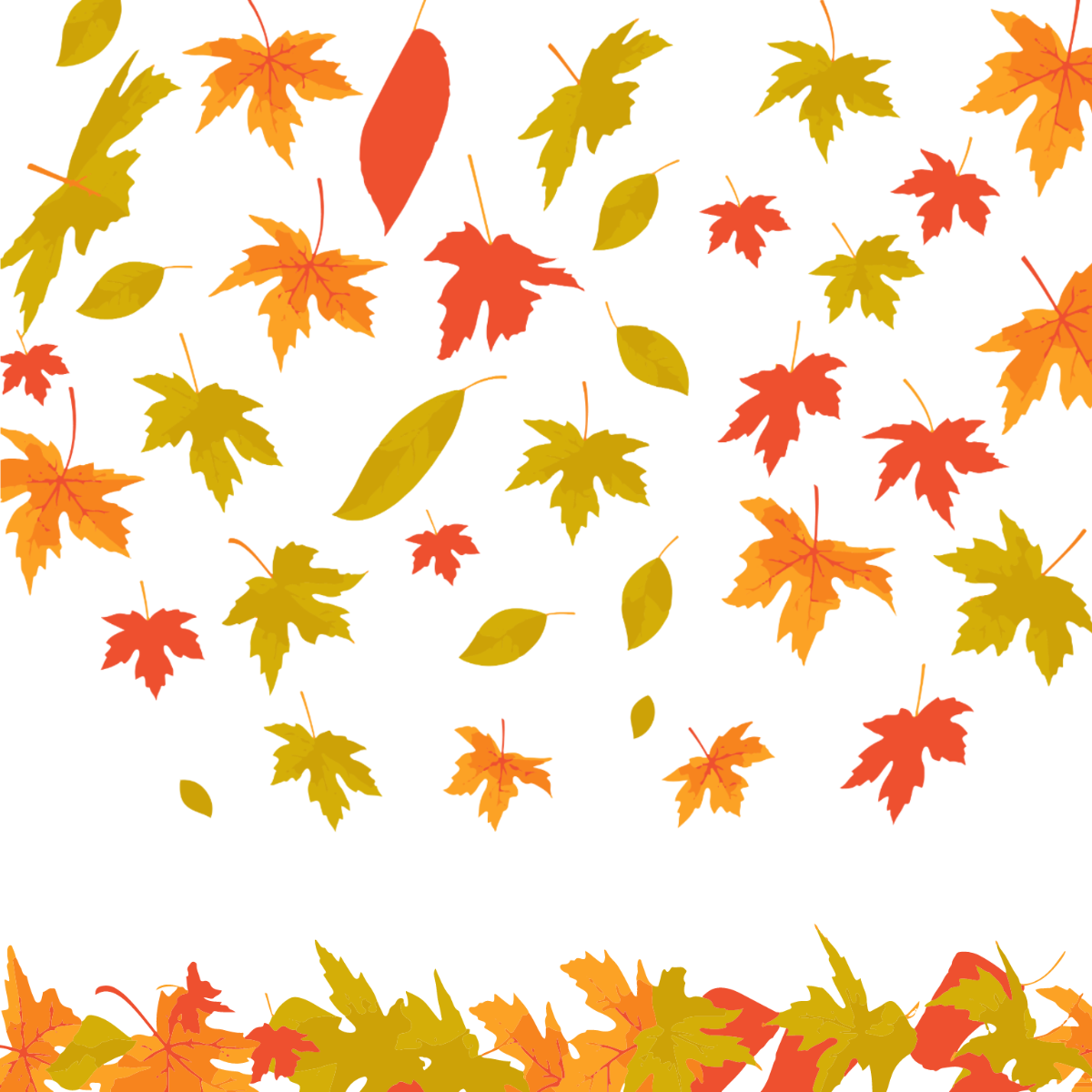 Bright Falling Leaves Vector Template