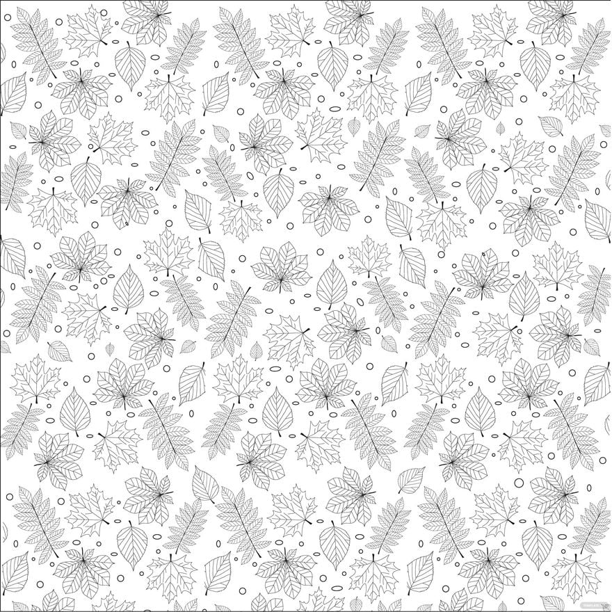 Doodle Fall Pattern Vector