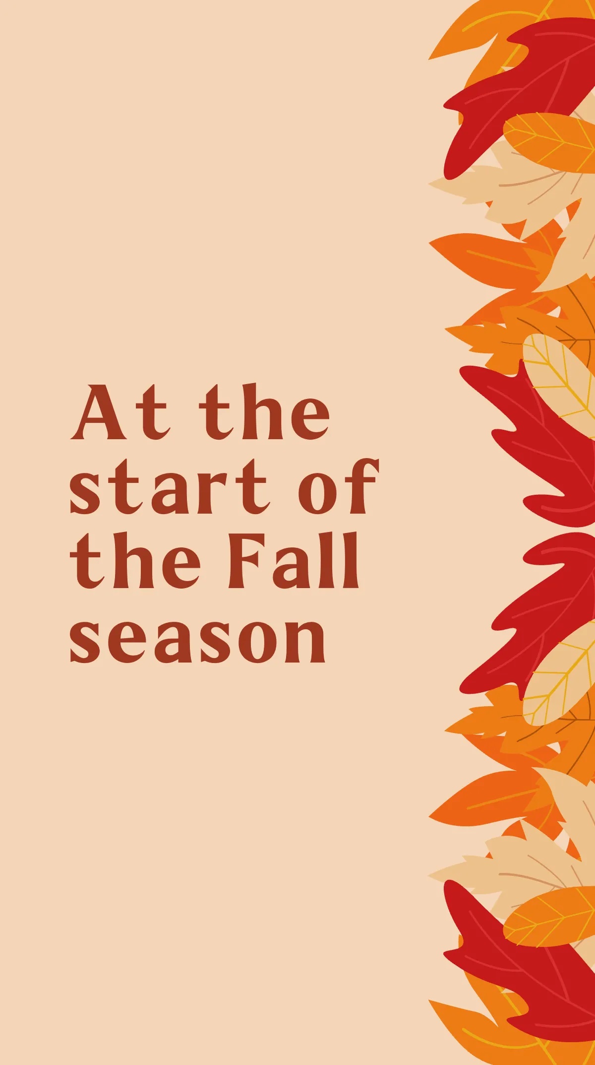 Free Hello Autumn Instagram Story Template to Edit Online