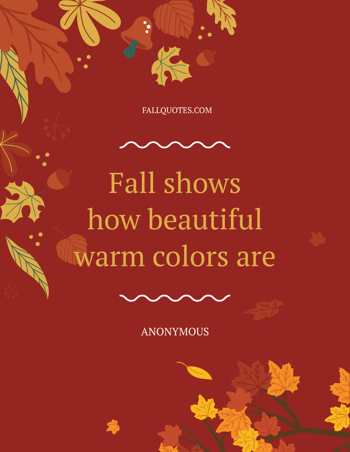 Fall Inspiration Quote Flyer