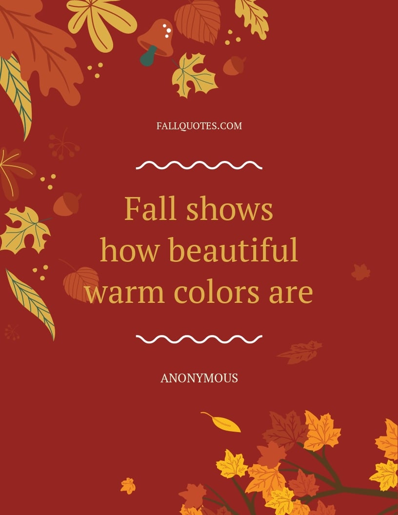 Fall Inspiration Quote Flyer Template