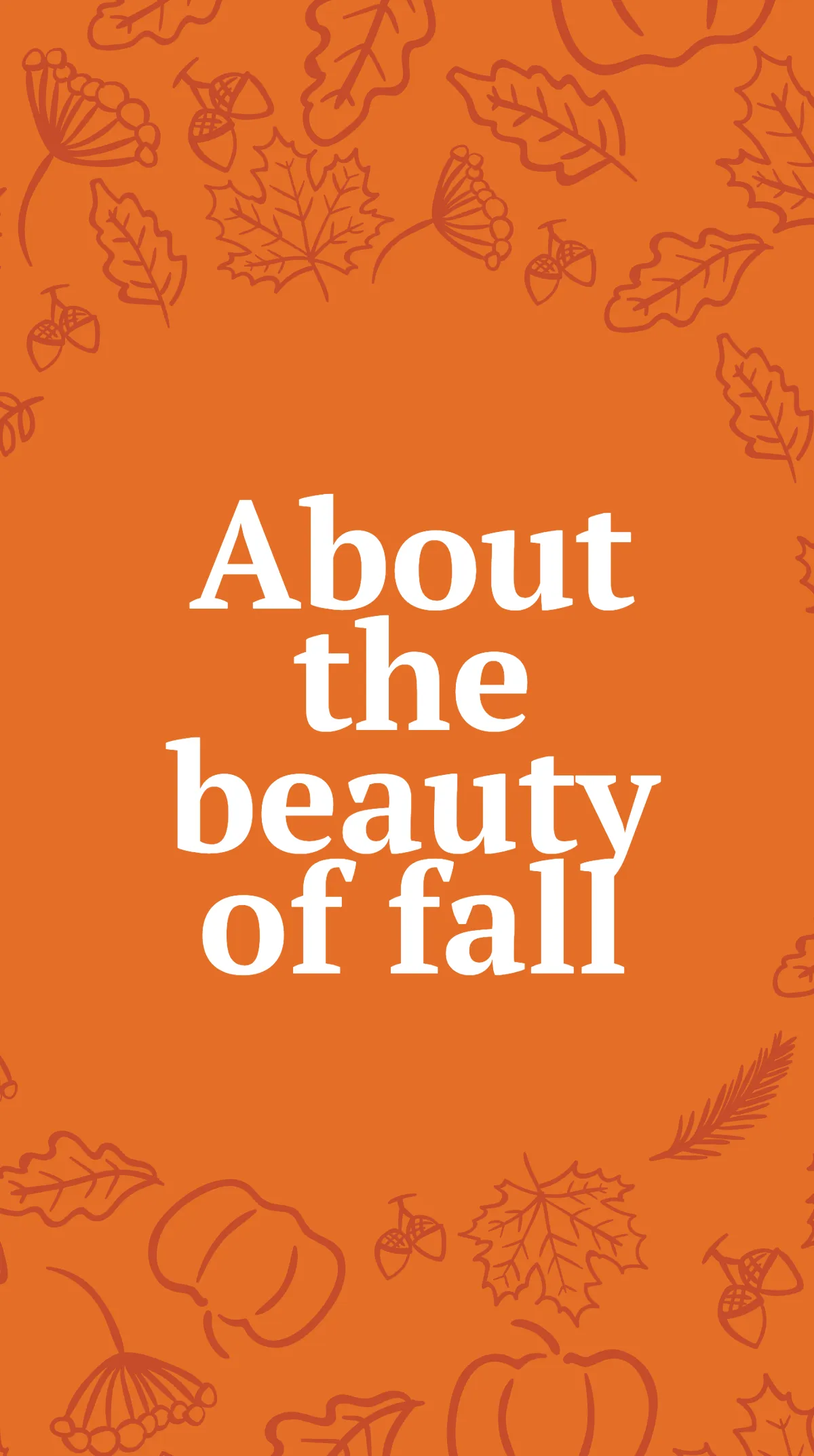 Fall Inspiration Quote Instagram Story Template