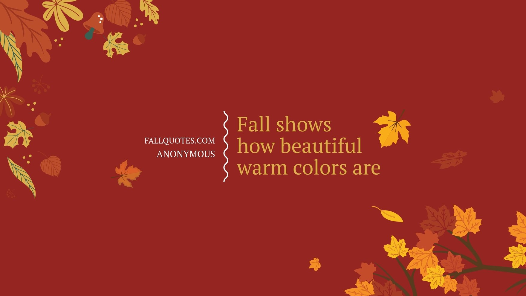 Fall Inspiration Quote Youtube Banner Template