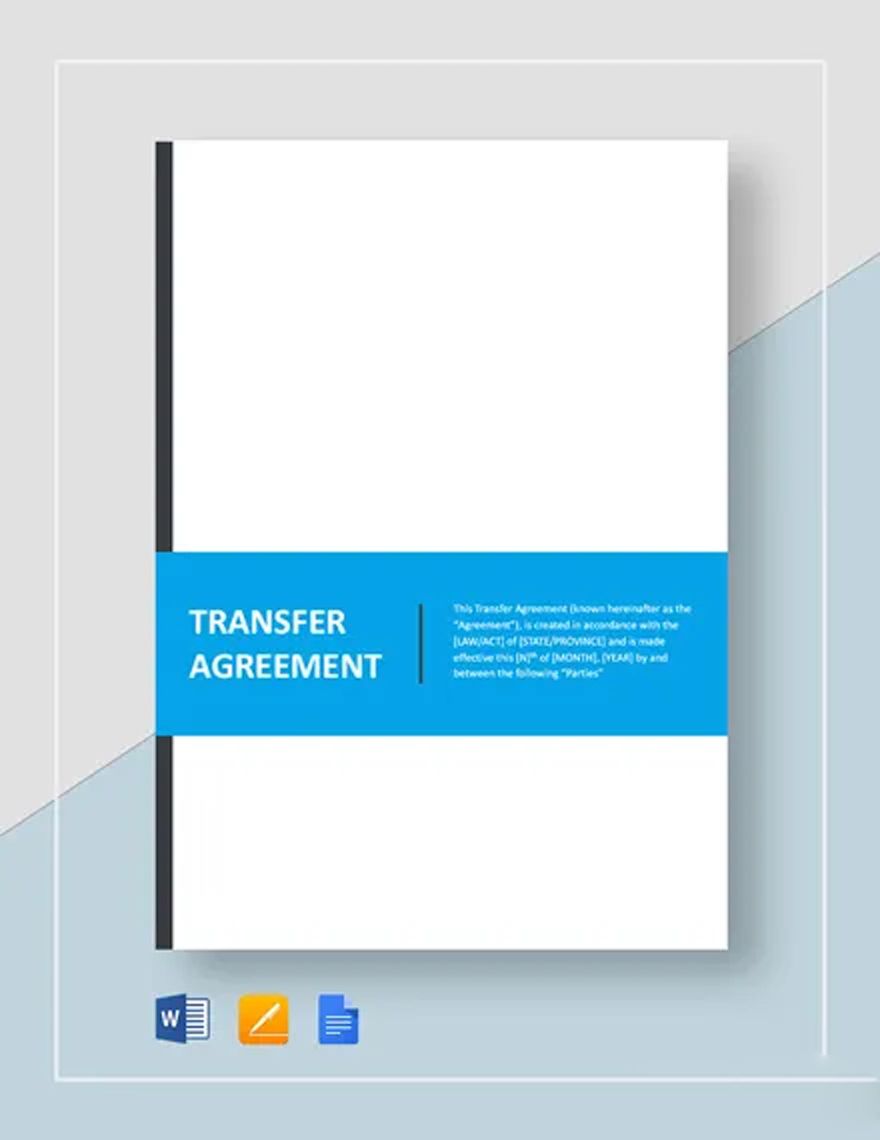 Agreement of Transfer Template
