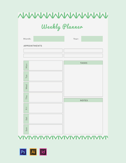 wedding exit word 35 PSD Weekly FREE Download Planner in Template: Planners