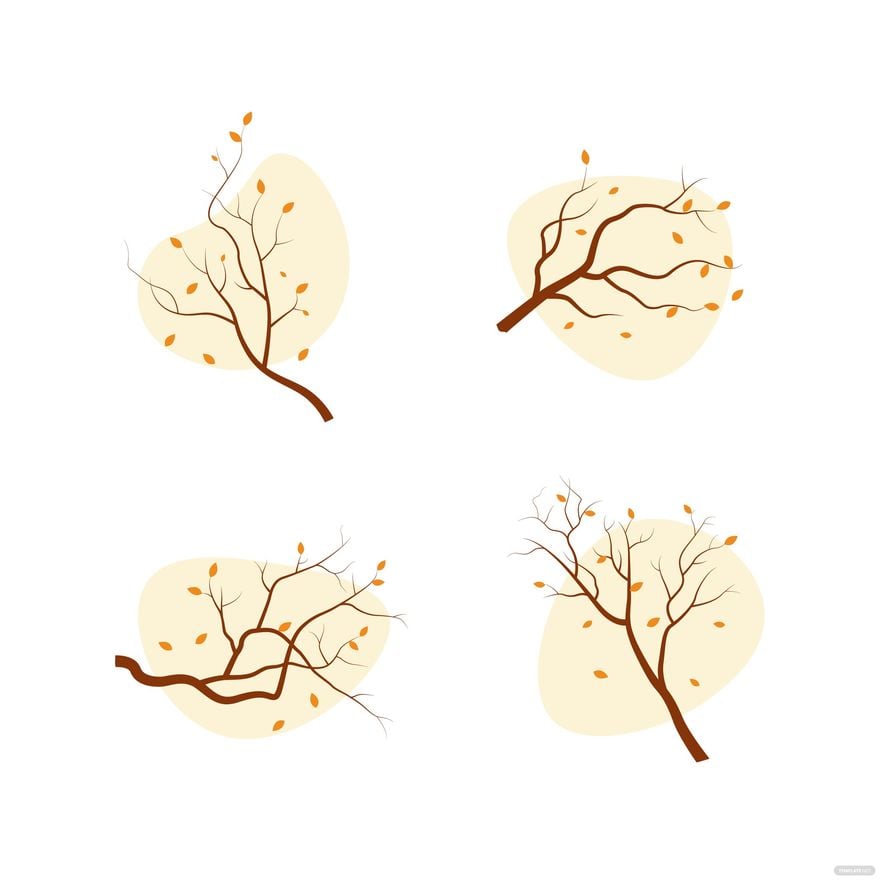 Free Fall Branches Vector
