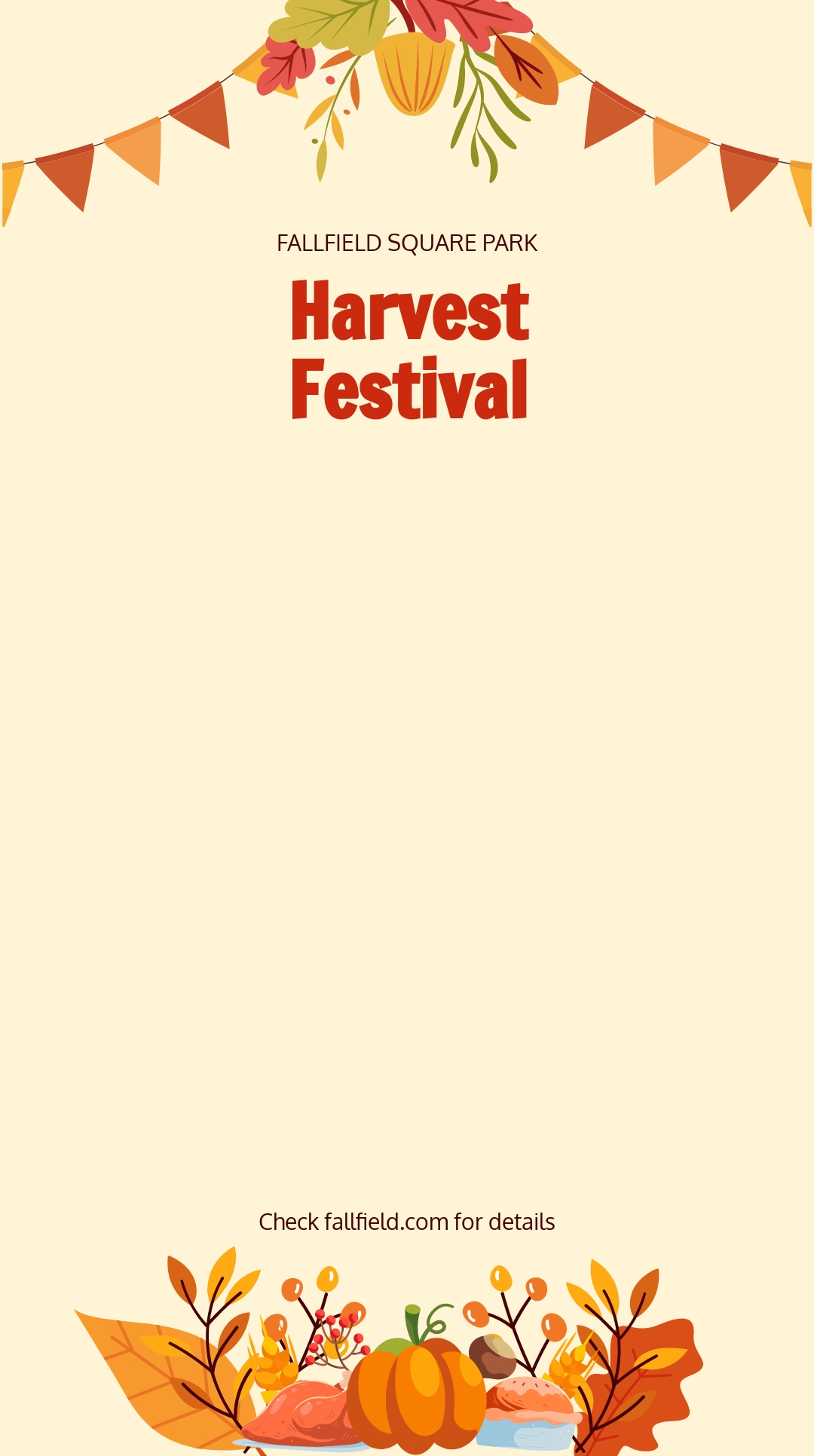 Fall Harvest Snapchat Geofilter Template