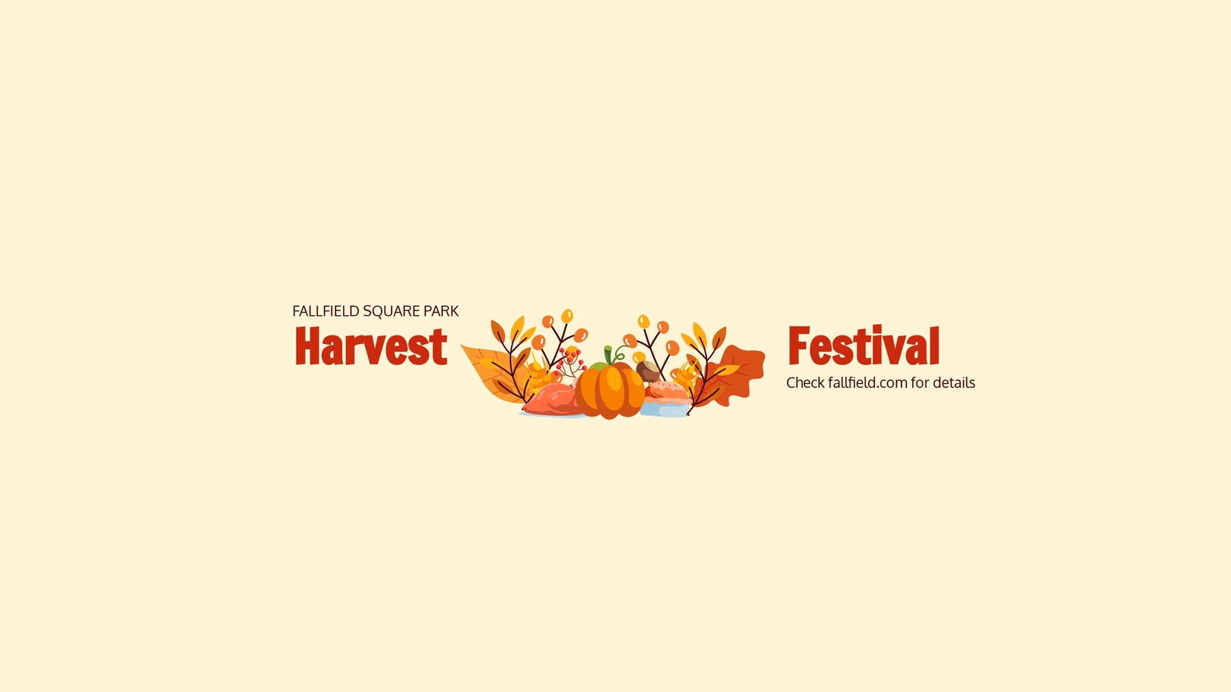 Fall Harvest Youtube Banner Template