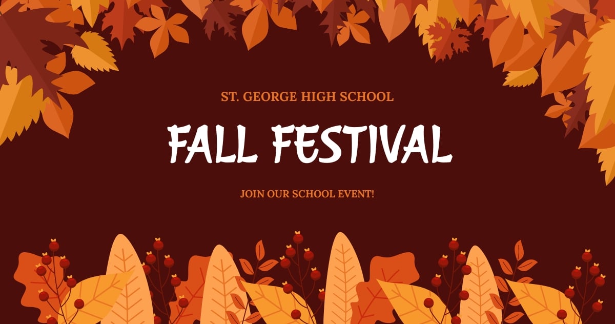 Free Fall/Autumn Event Facebook Post Template