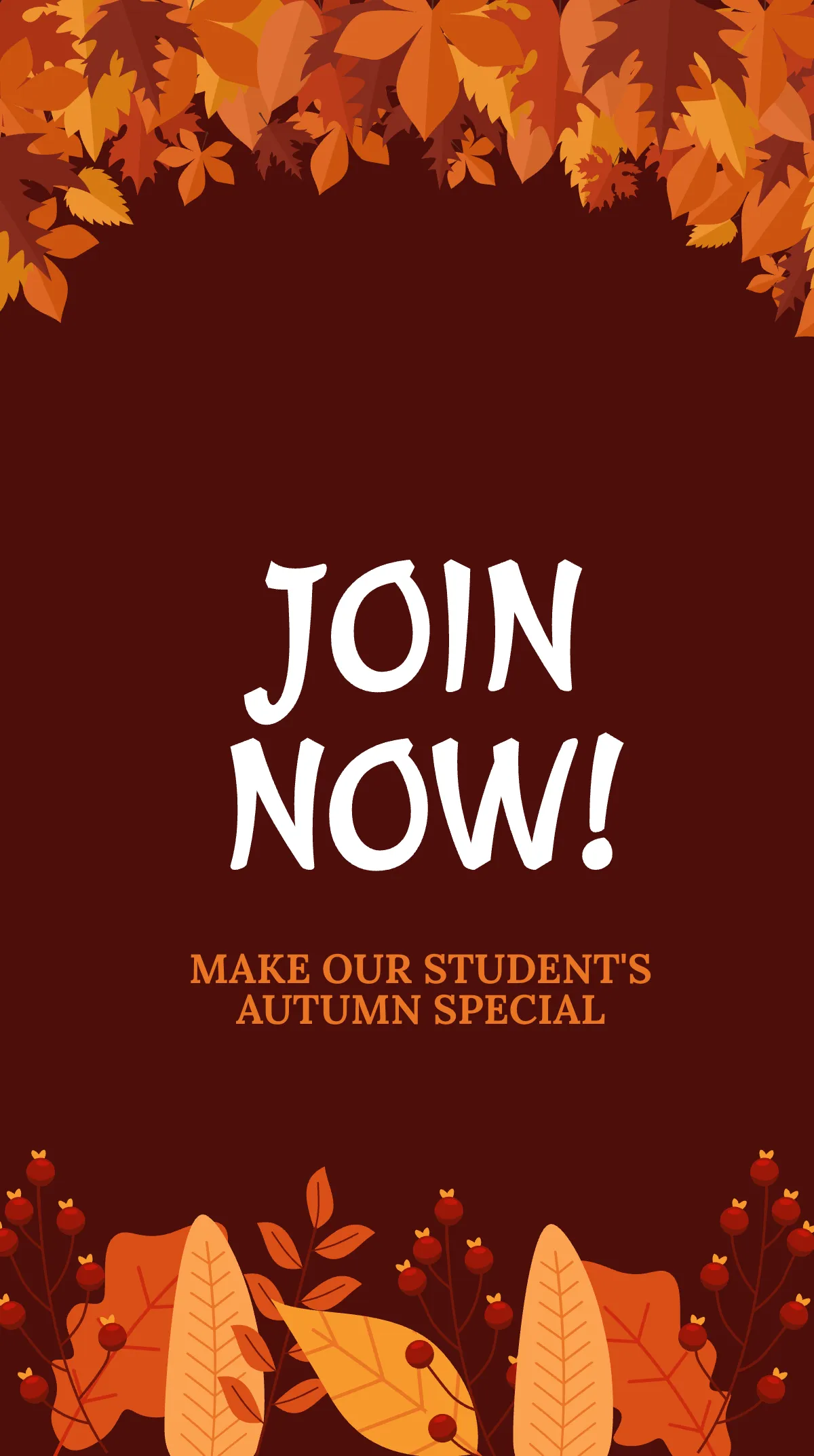 Free Fall/Autumn Event Instagram Story Template to Edit Online