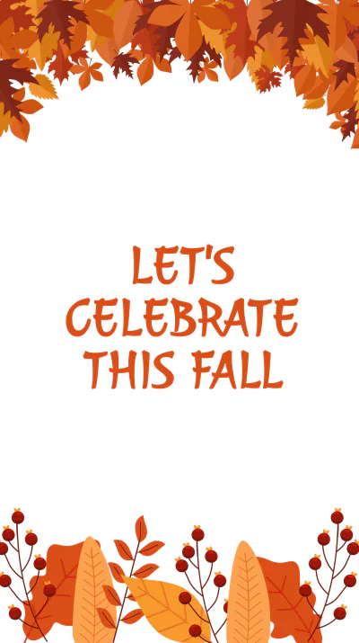 Free Fall/Autumn Event Instagram Story Template to Edit Online