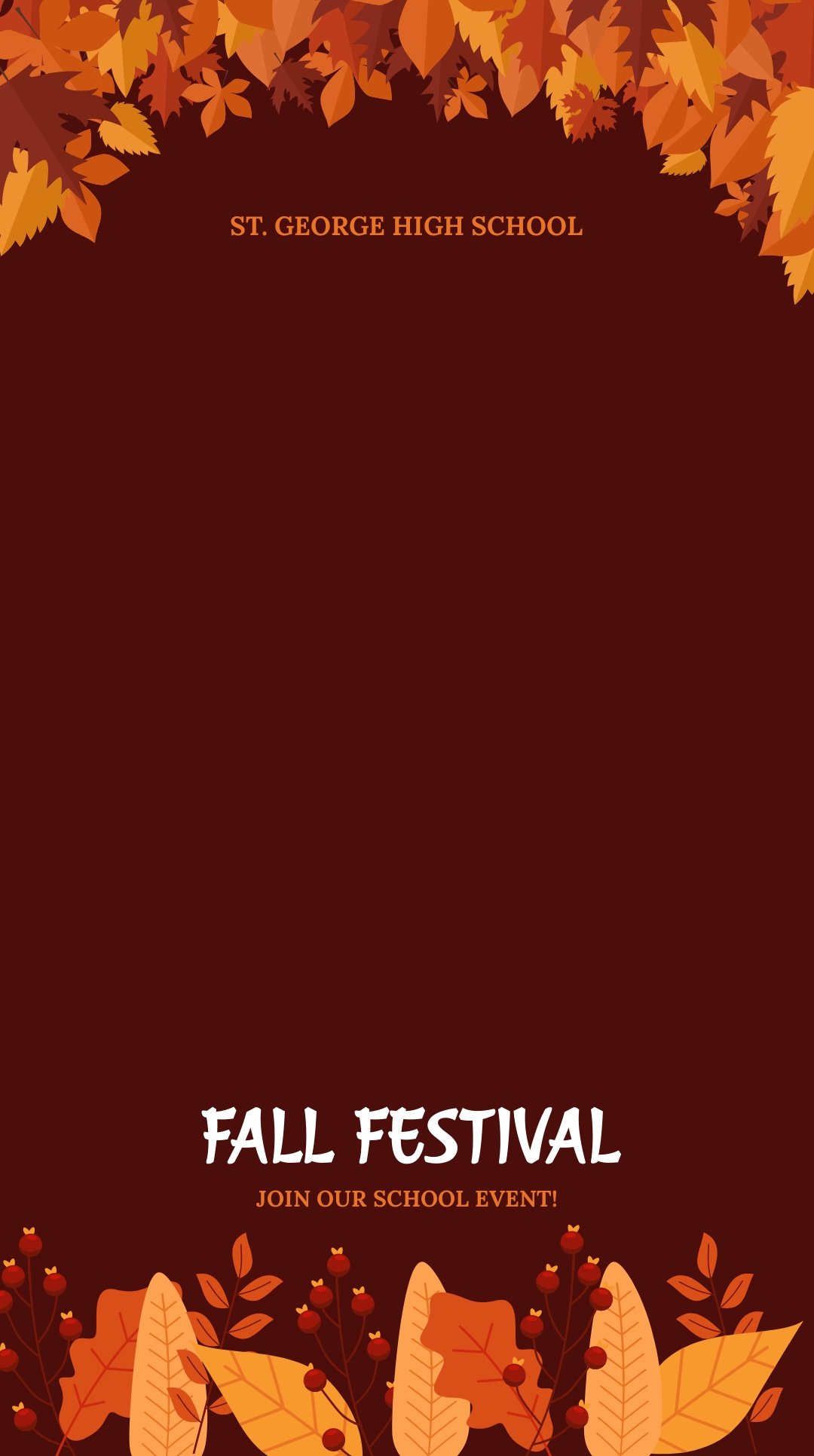 Fall/Autumn Event Snapchat Geofilter Template