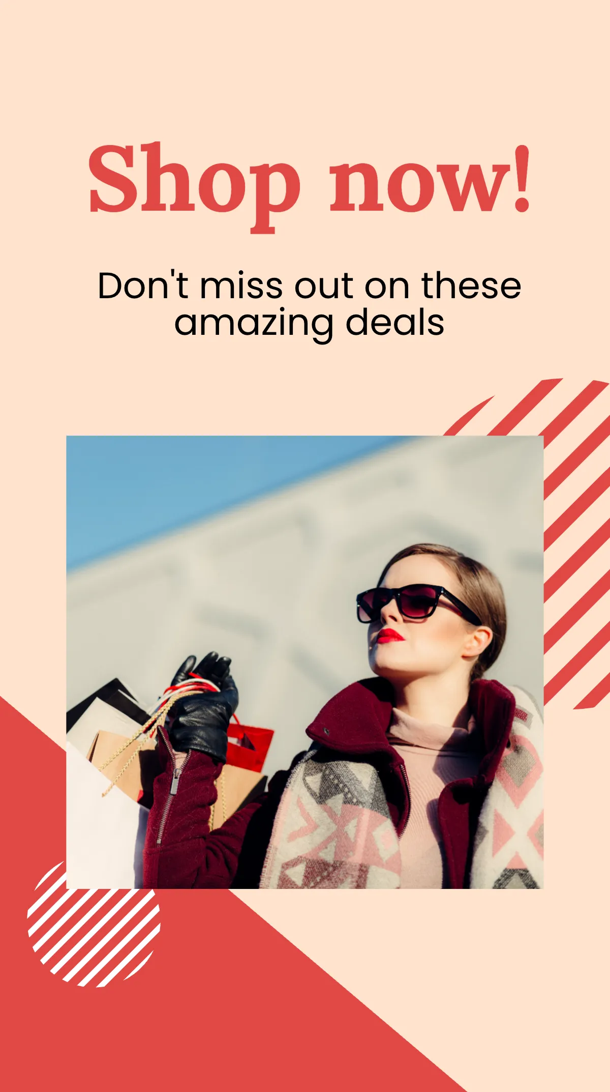 Free Shop Now Instagram Story Ad Template to Edit Online