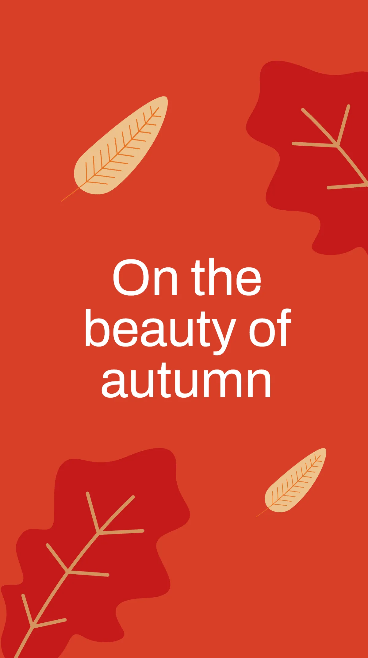 Free Fall Leaves Instagram Story Template to Edit Online