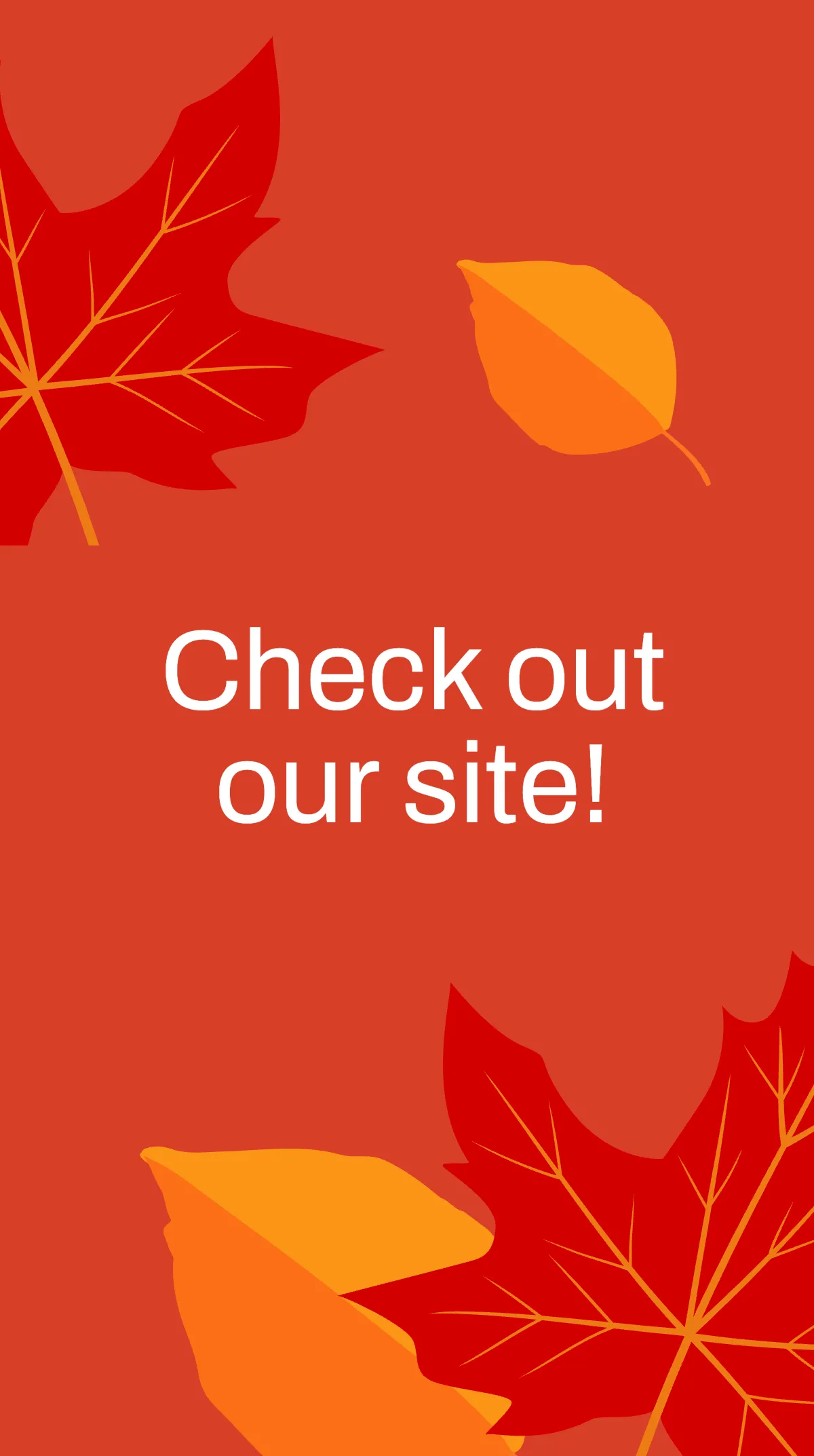 Free Fall Leaves Instagram Story Template to Edit Online