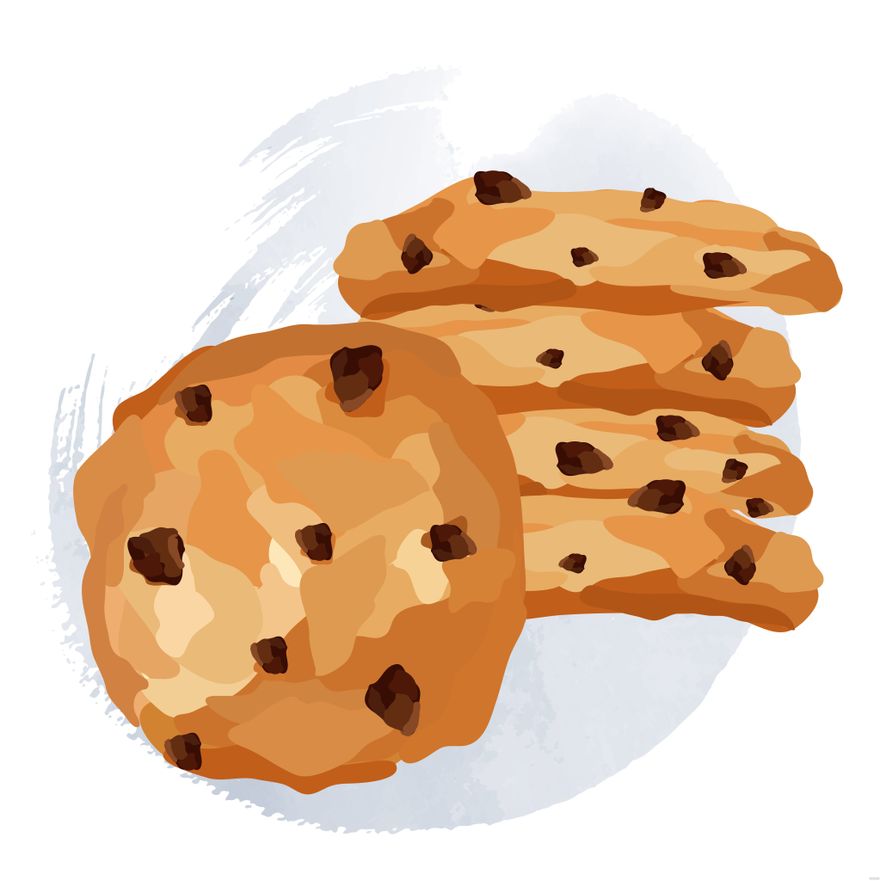 Free Cookie Watercolor Illustration
