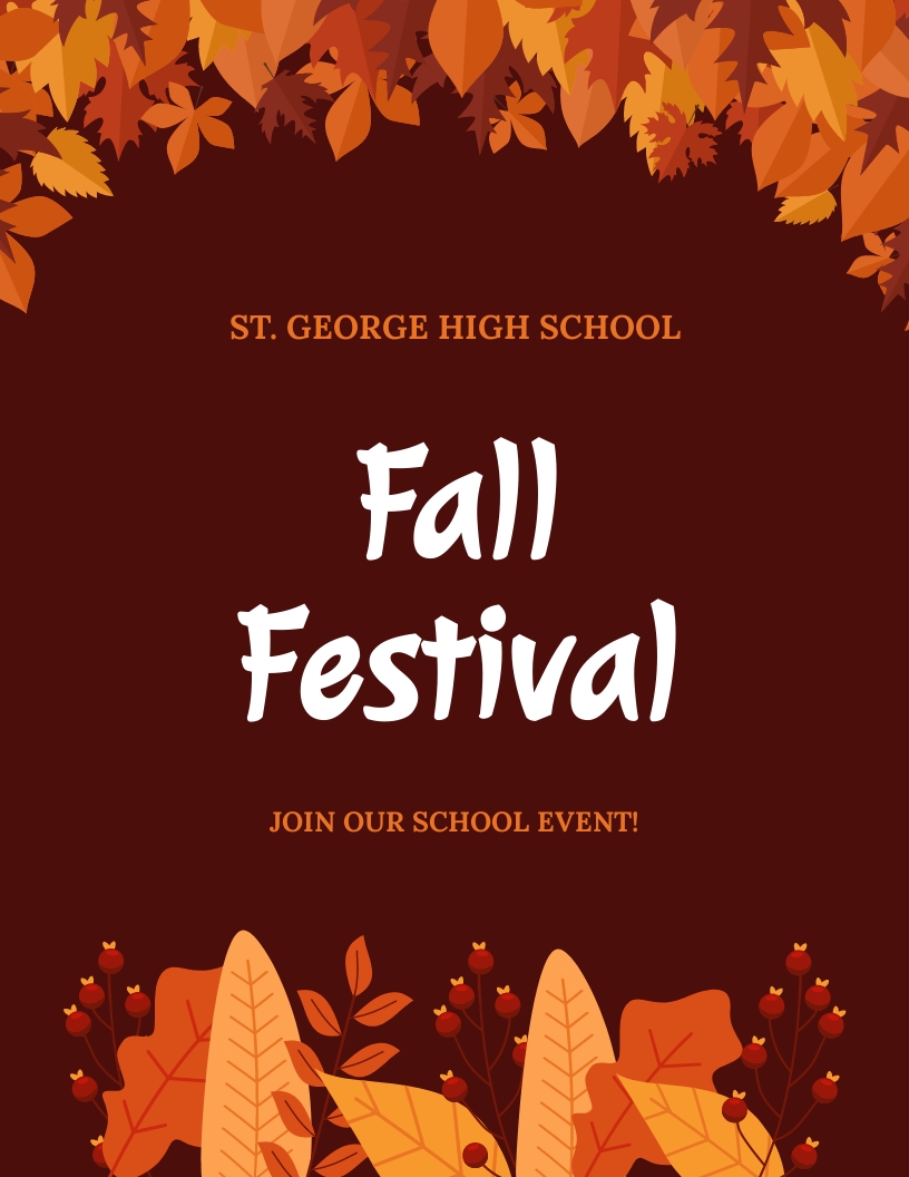 Free Fall/Autumn Event Flyer Template Download in Word, Google Docs