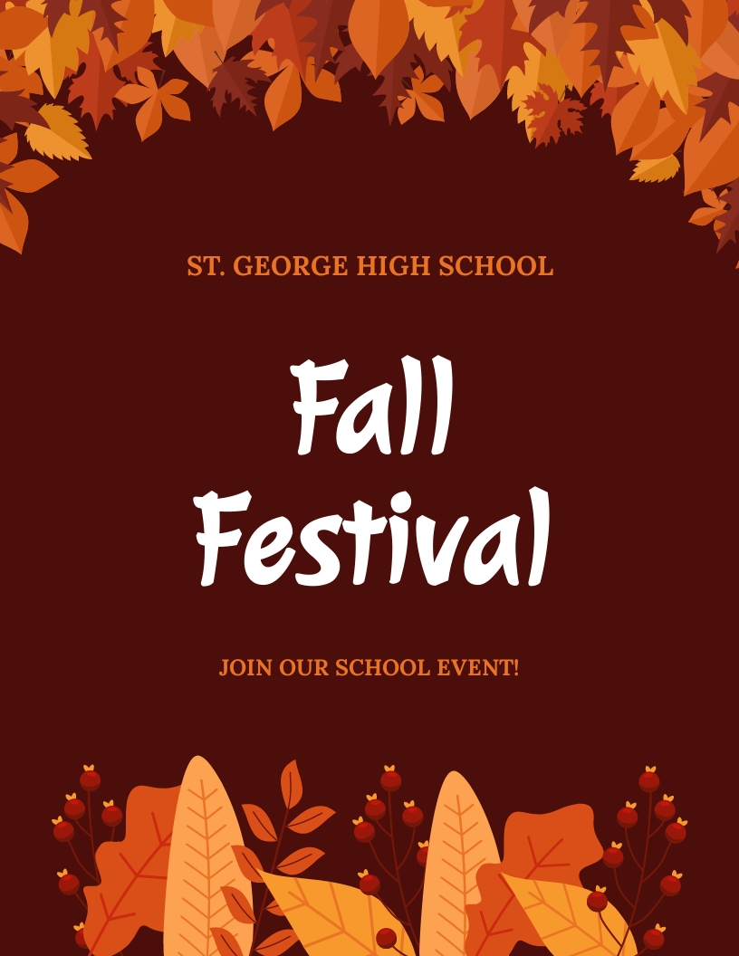 Free Fall Autumn Event Flyer Template Download In Word Google Docs 