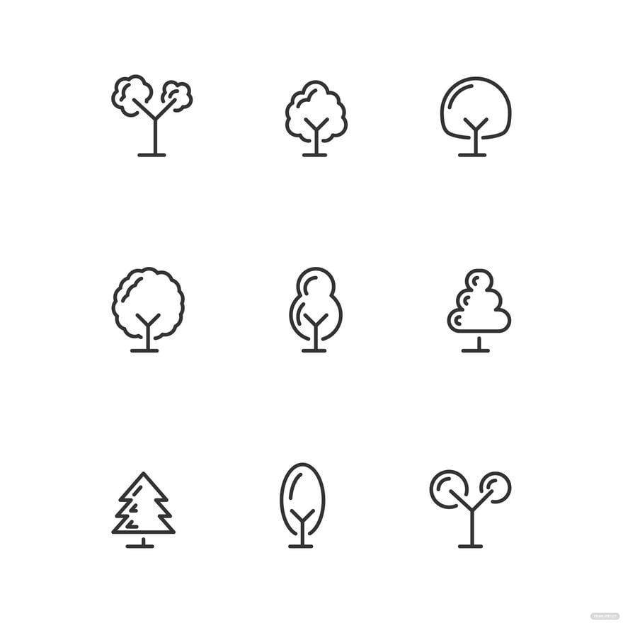 Free Tree Outline Vector