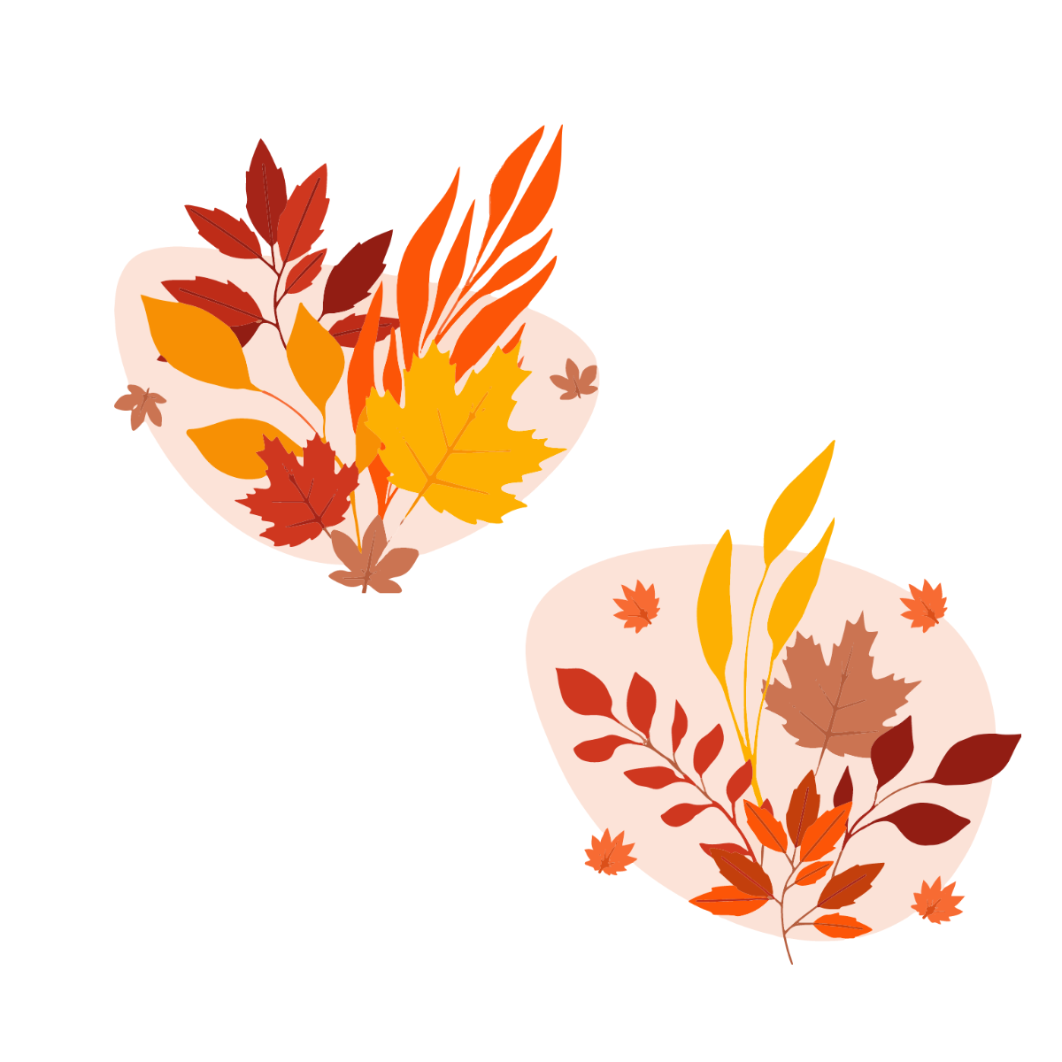 Fall Foliage Vector Template