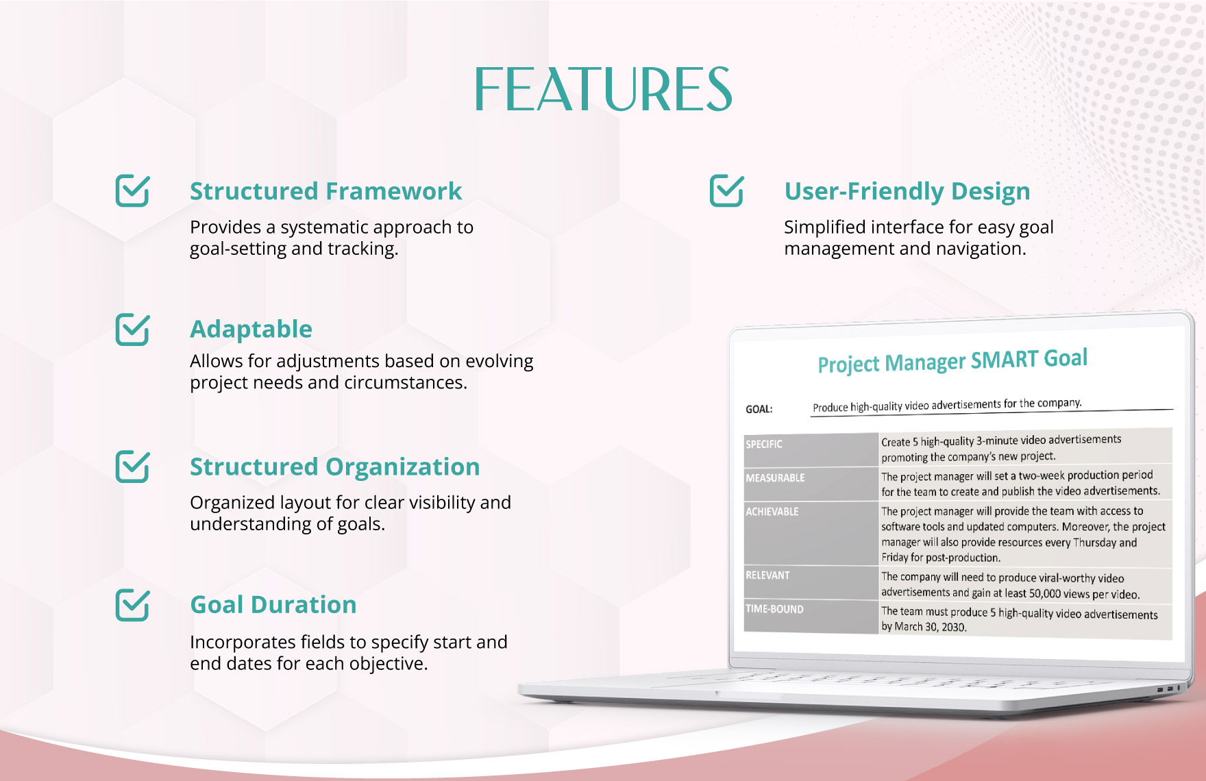 Project Manager Smart Goals Template