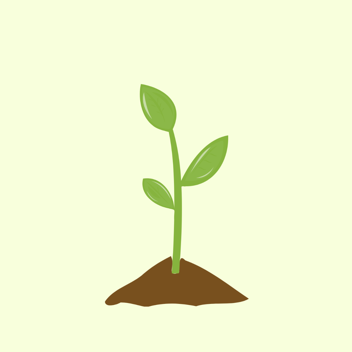 Sprout Plant Vector Template