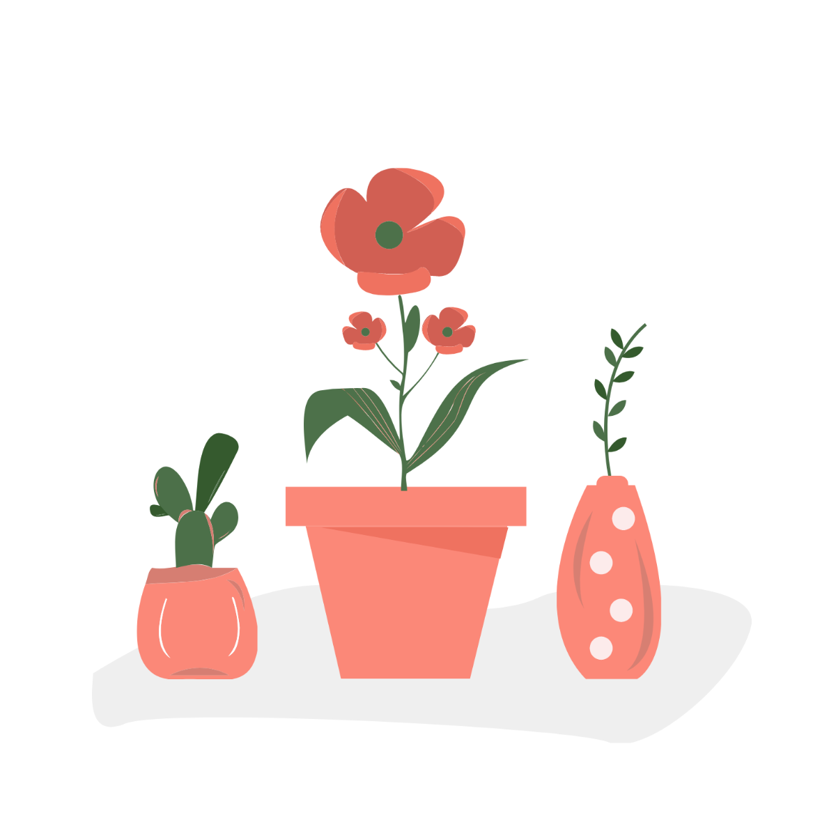 Free Flower Plant Vector Template