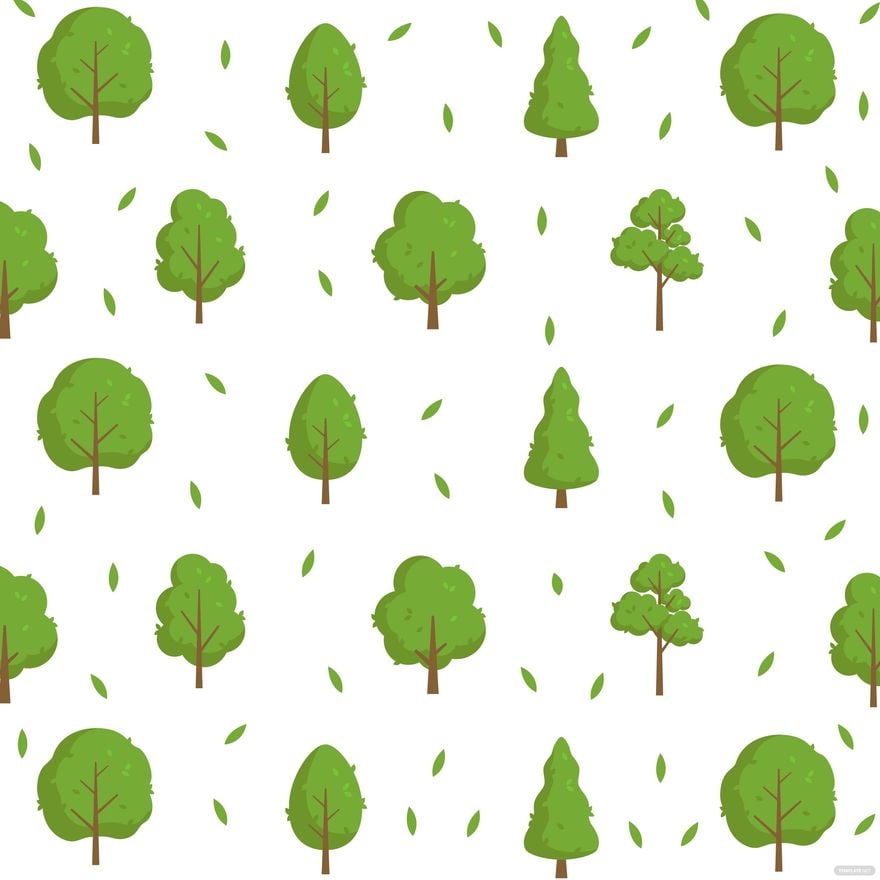 Free Tree Pattern Vector