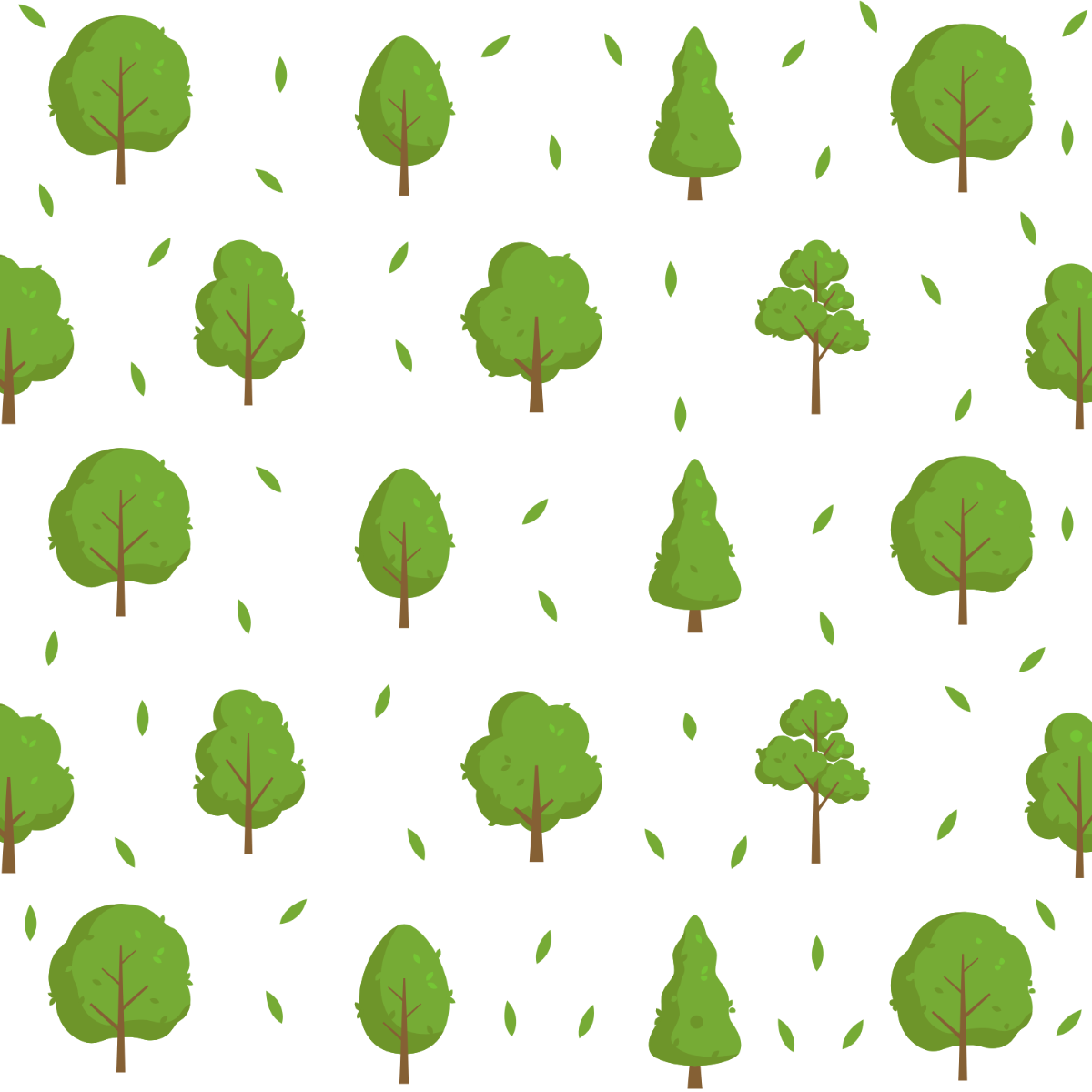 Tree Pattern Vector Template