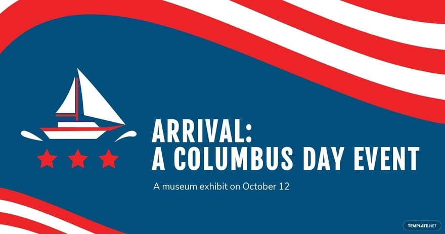 Columbus Day Event Facebook Post Template