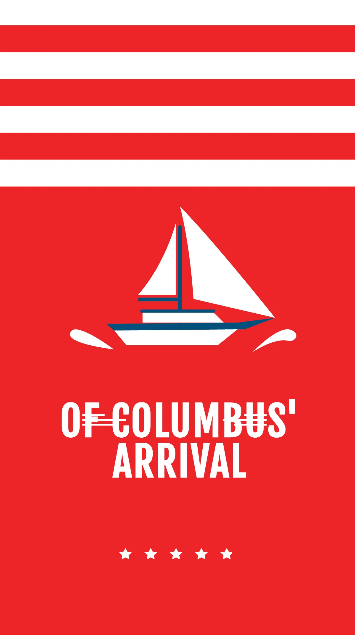 Free Columbus Day Event Instagram Story Template to Edit Online
