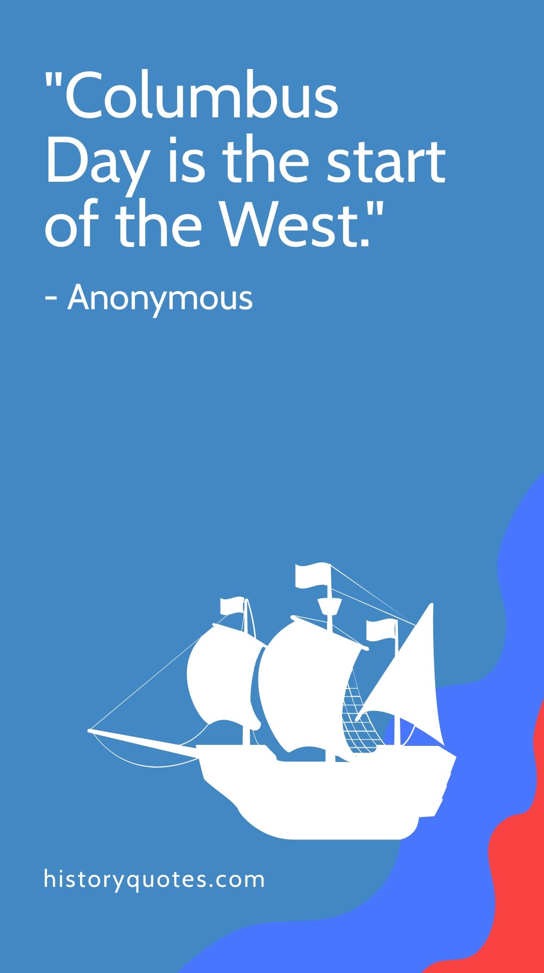 Columbus Day Quote Snapchat Geofilter Template