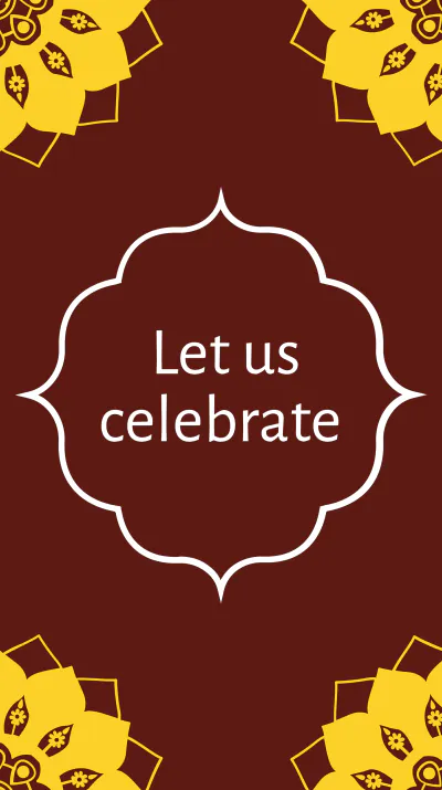 Free Dussehra Invitation Instagram Story Template to Edit Online