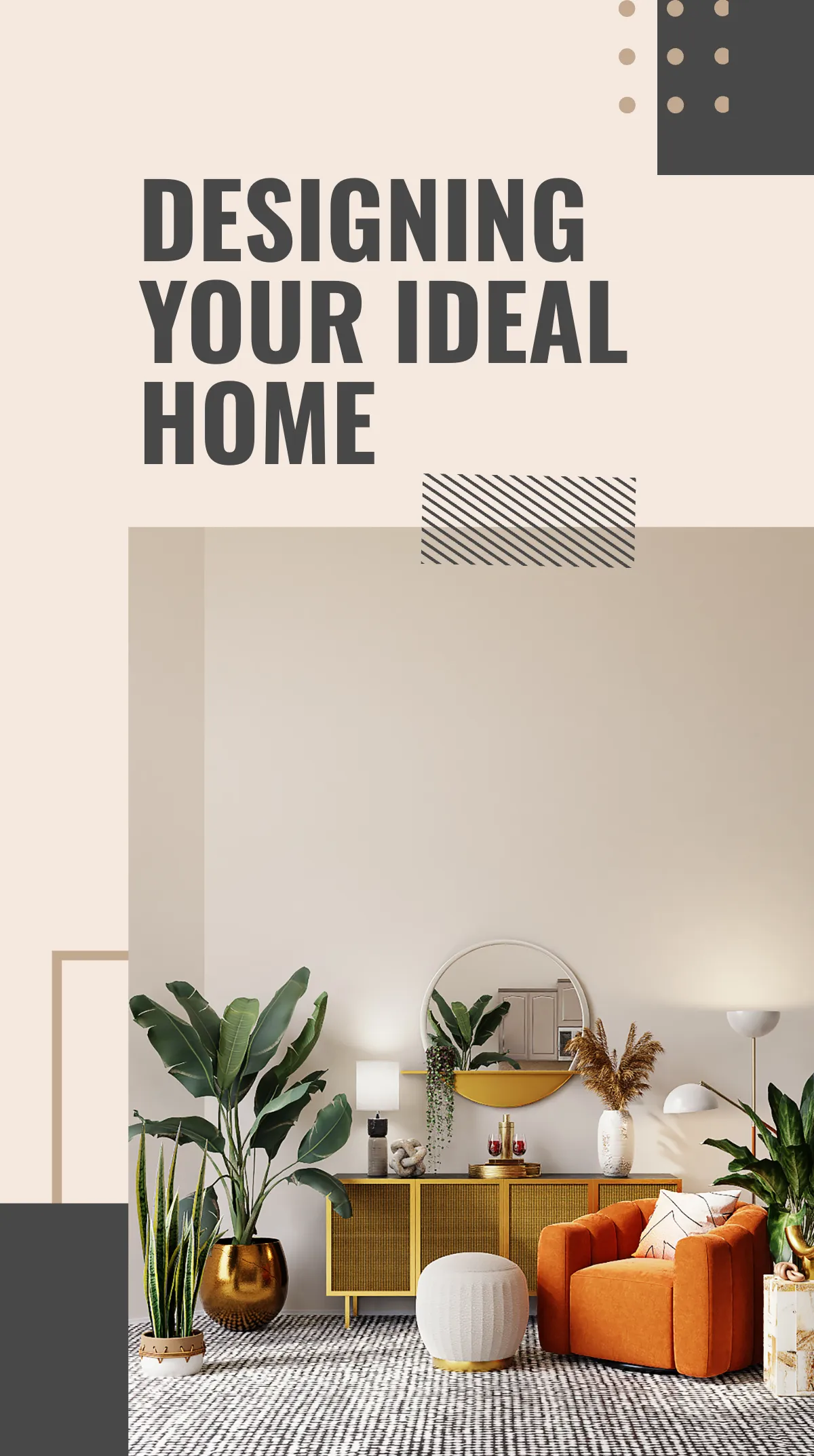 Free Interior Design Instagram Story Ad Template to Edit Online