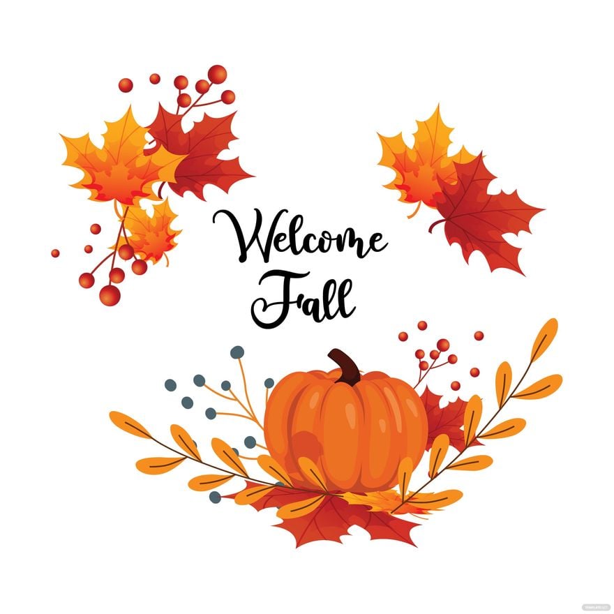 Free Welcome Fall Vector