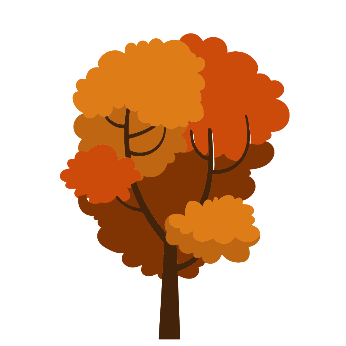 Maple Tree Vector Template